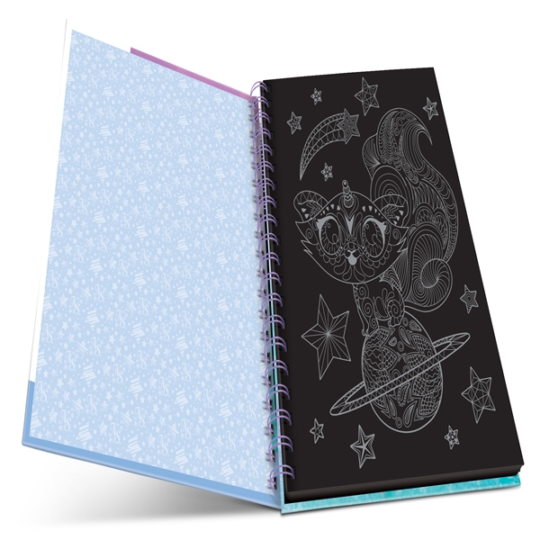 Nebulous Stars Black Pages Coloring - 11136 NS BookOpen HRW 